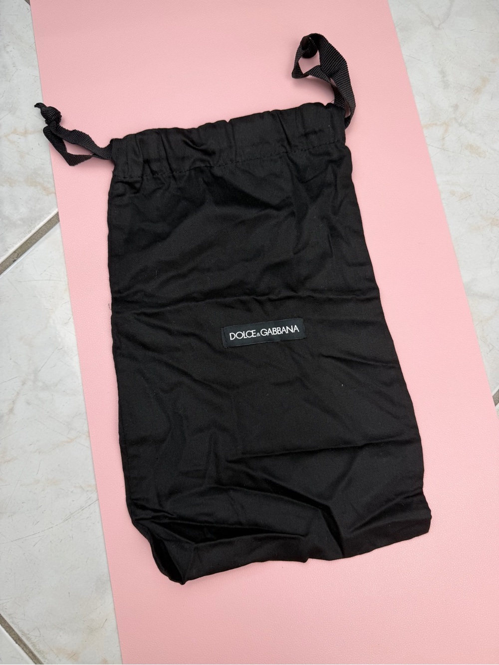 Dolce & Gabbana Black Drawstring Dust Bag